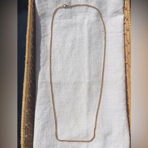 Simple gold chain necklace